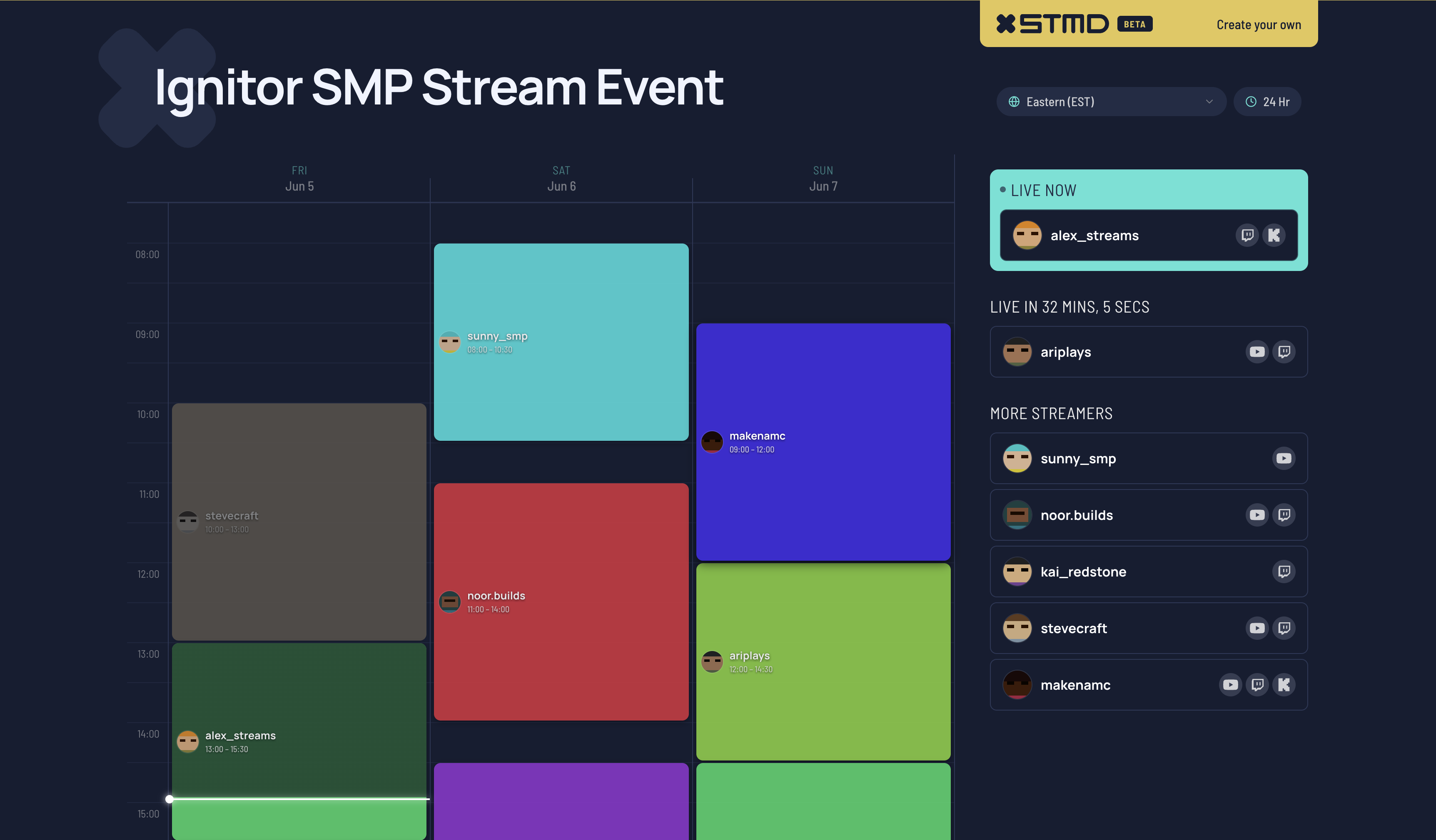 StreamDay shared streaming event - a Stream weekend