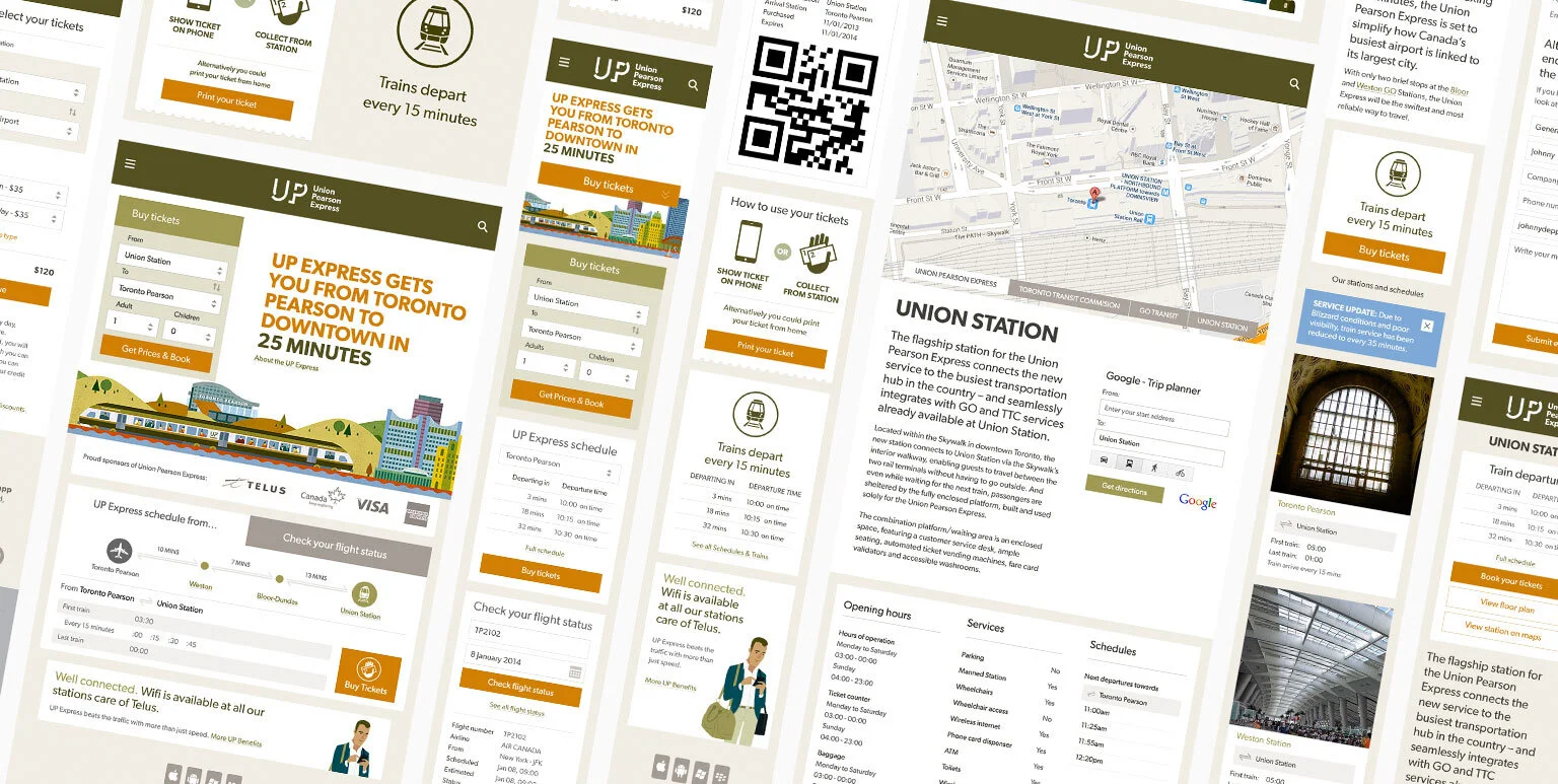 UP Express Screens