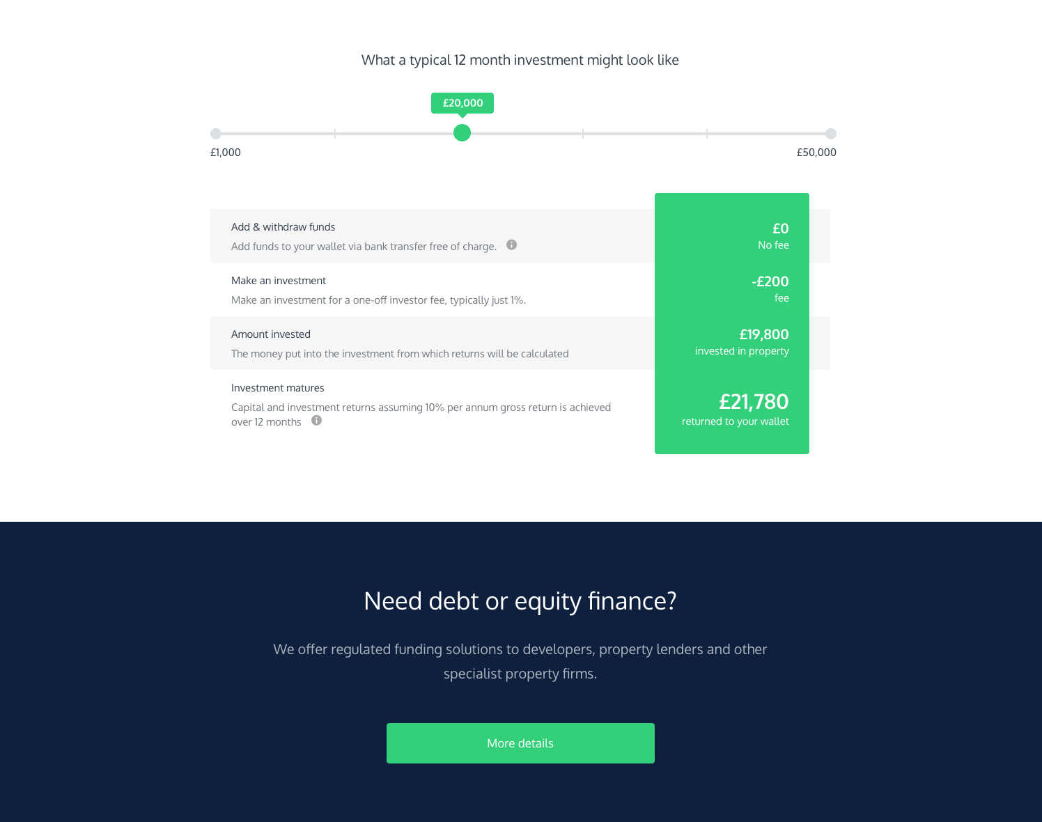 Prop homepage calculator